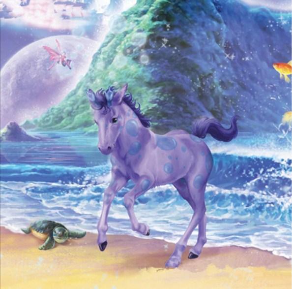 baby Horse Running on the Beach - diamond-painting-bliss.myshopify.com