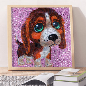 Sad Puppy Colorful Eyes