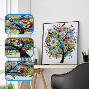 Colorful Embroidery Tree