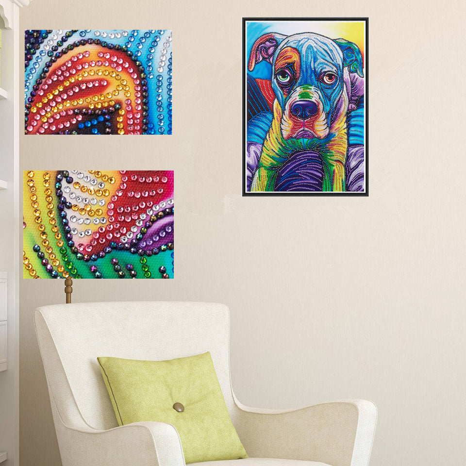 Colorful Dog Painting