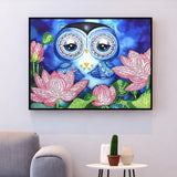 Sad Owl With Flowers