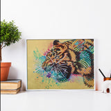 Tiger Roaring Lovely Painting