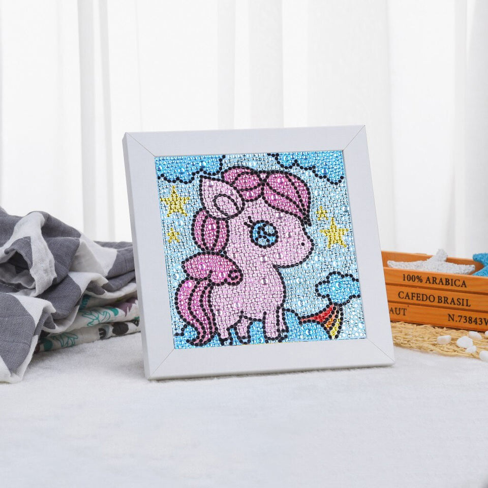 Pink Little Horse Painting For Kids