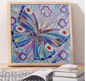 Flowers And Butterfly Painting