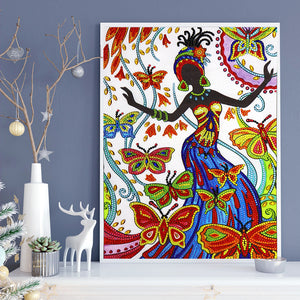 Dancing Lady Colorful Painting
