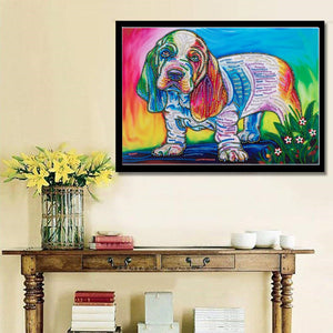 Colorful Bulldog Painting