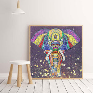 Lovely Colorful Elephant Painting