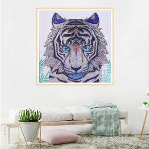 Tiger With Blue Eyes Painting