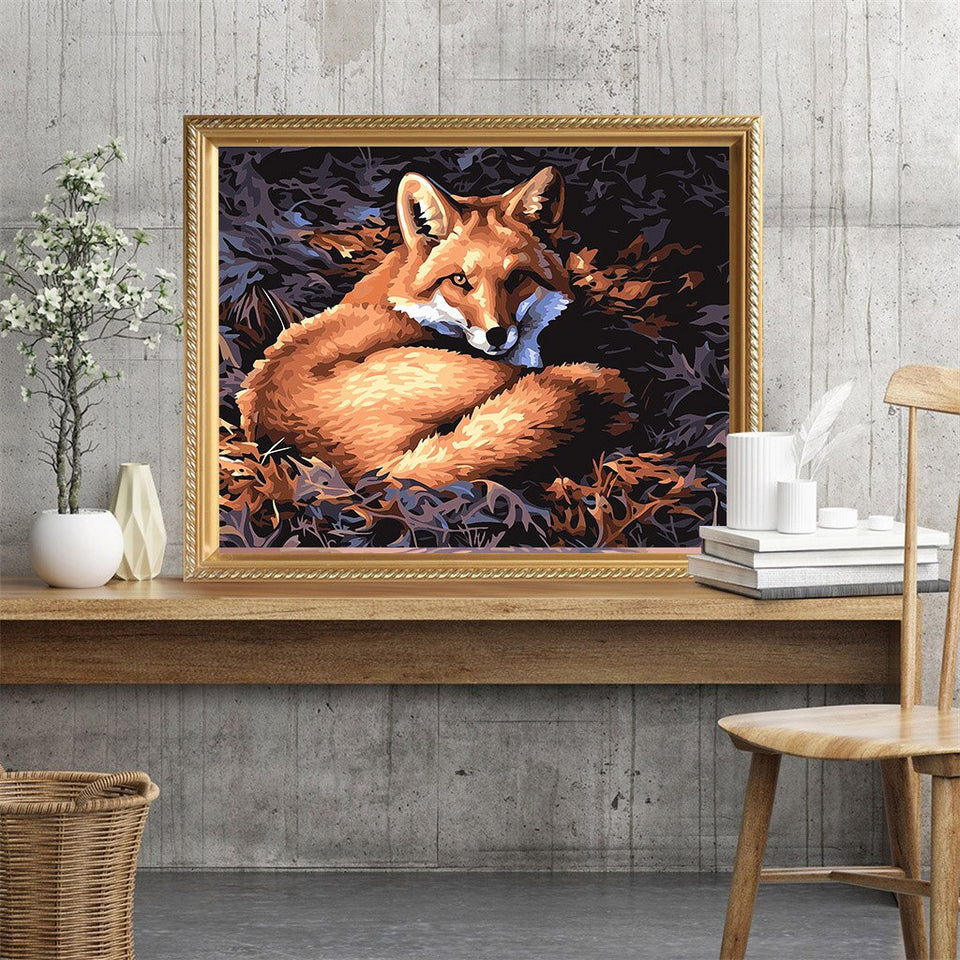 Sleeping Fox Special Diamond Painting