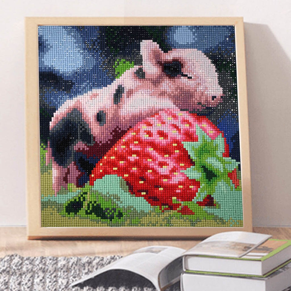 Pig With Strawberry