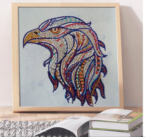 Eagle Head Colorful Painting