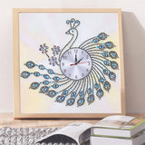 Cute Peacock Clock