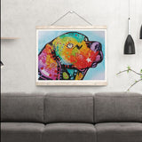 Special Colorful Dog Painting