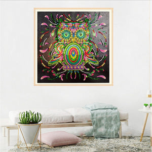 Owl Cute Motif Painting