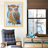 Multi color Owl Painting