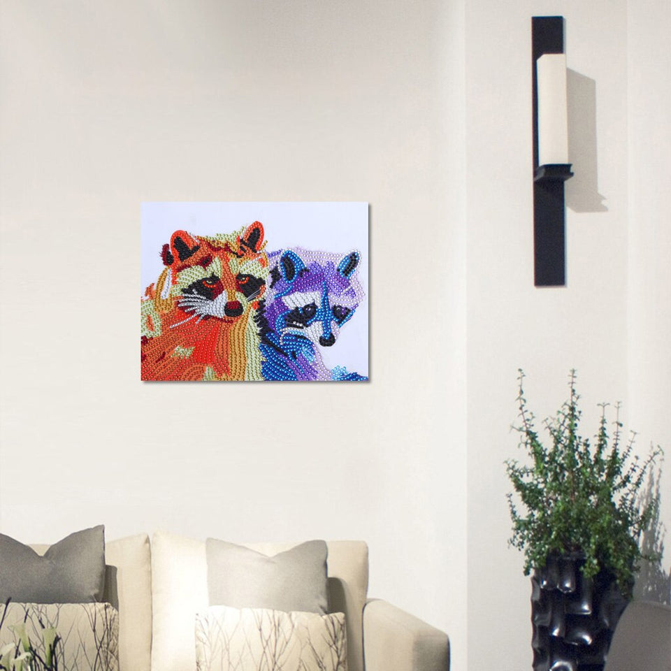 Two Colorful Fox