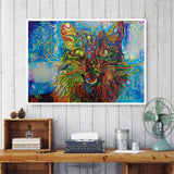 Colorful Wolf Special Diamond Painting