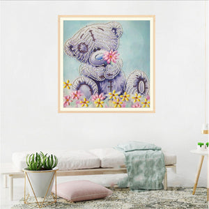 Bear With Flowers