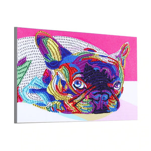 Bulldog Colorful Painting