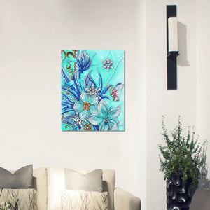 Cute Flowers And Butterfly Painting