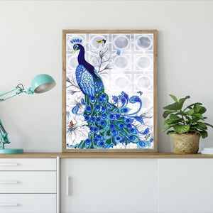Cute Blue Peacock