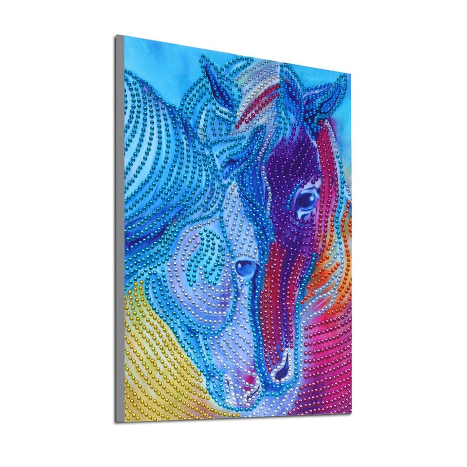 Two Colorful Horses