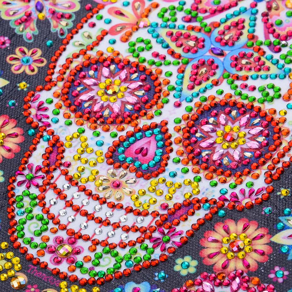 Colorful Skull With Flowers