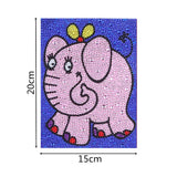 Lovely Happy Pink Elephant Painting For Child