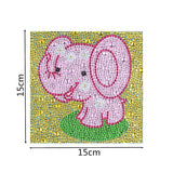 Happy Cute Pink Elephant For Kids