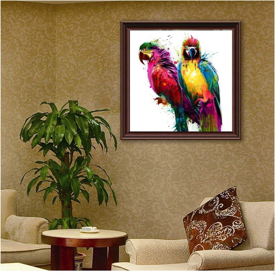 Colorful Parrot Painting