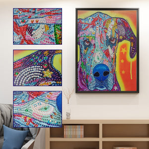 Special Colorful Dog Painting