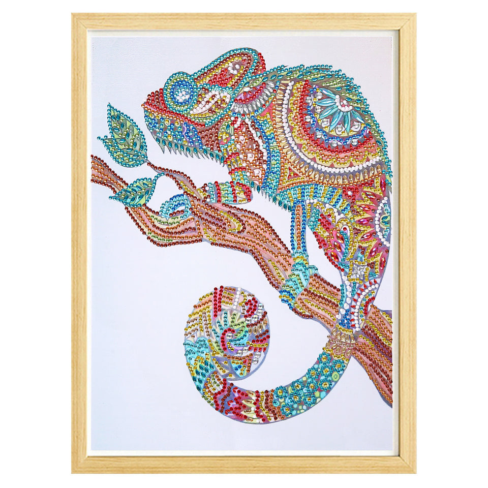 Colorful Chameleon Painting