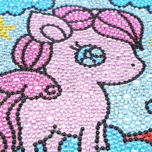 Pink Little Horse Painting For Kids