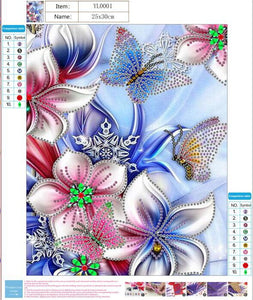 Flowers And Butterfly