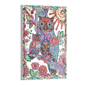 Owls On Colorful Branch