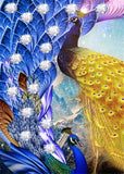 Yellow And Blue Peacock Painting