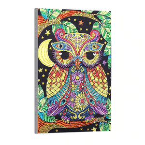 Cute Owl With Moon And Stars