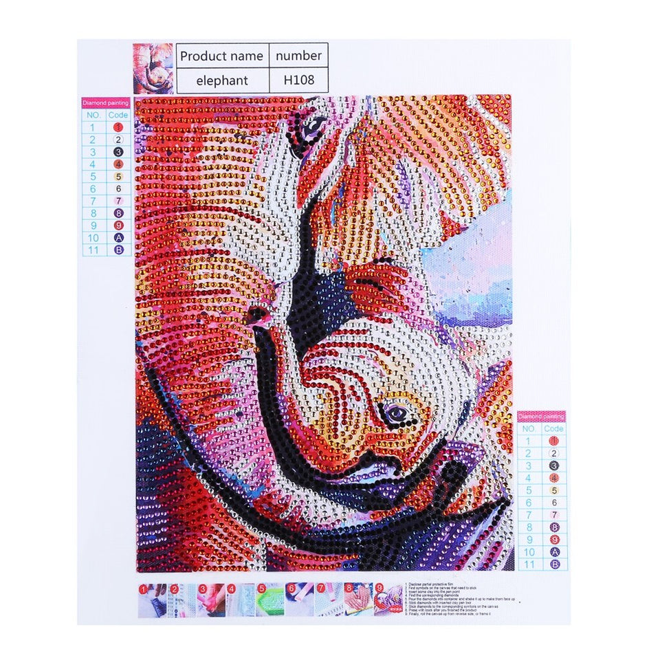 Elephant With calf Painting