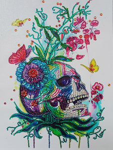Lovely Skull With Butterfly