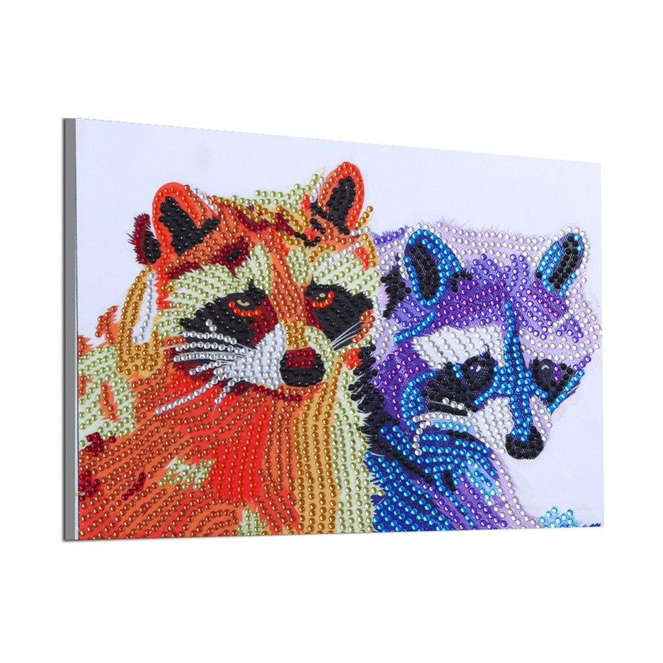 Two Colorful Fox