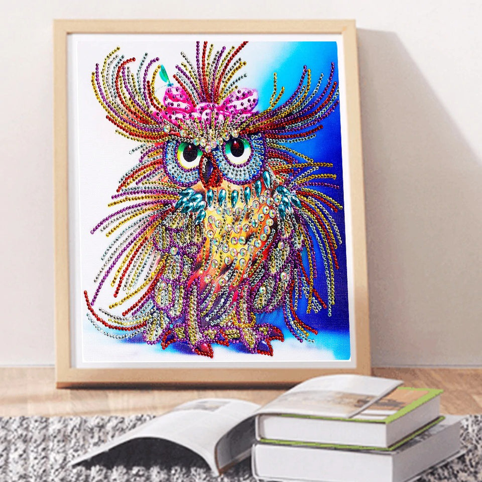 King Owls Colorful Painting