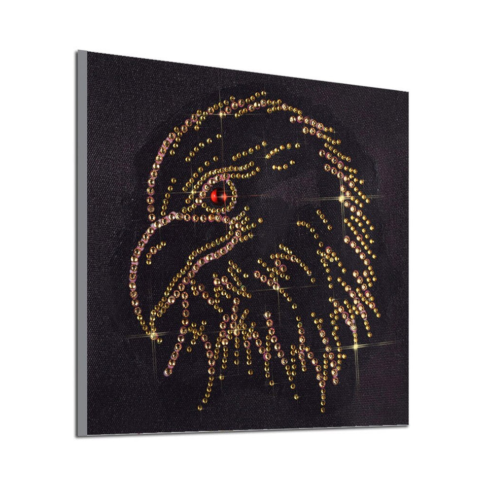 Eagle Head With Red Eyes