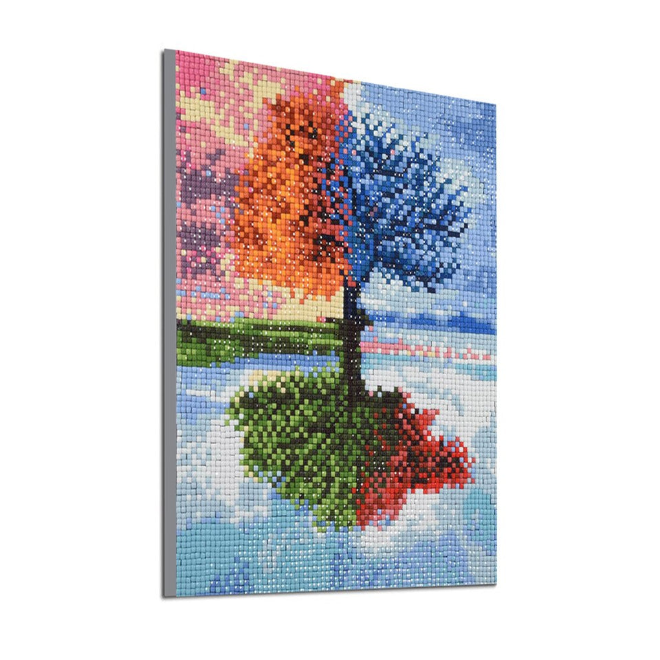 Four Seasons Colorful Tree