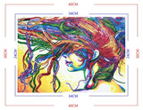 Hair Colorful Woman