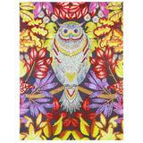 Flower With Owl Colorful