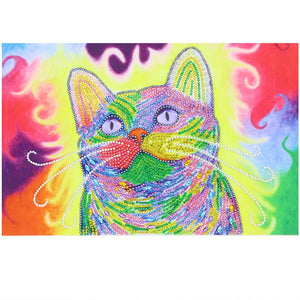 Dreamy Colorful Cat