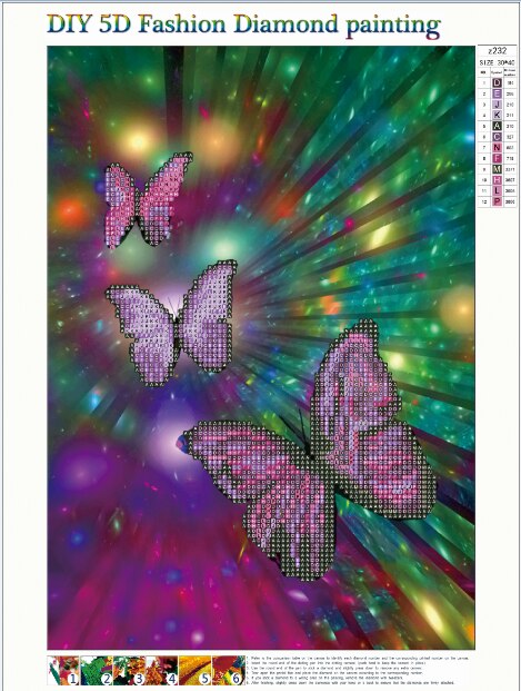Lovely Butterfly - Paint By Diamonds