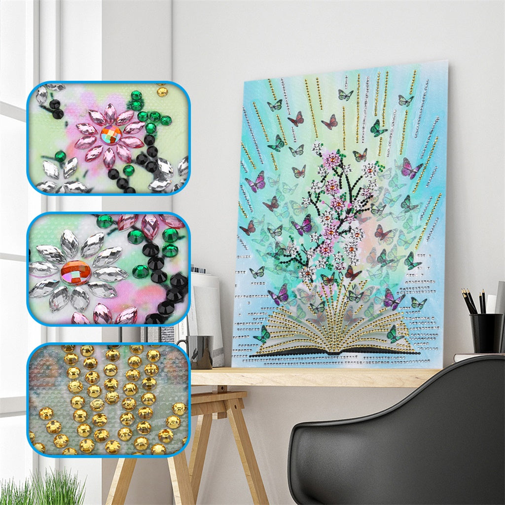 Squirrel, Sparrow & Sunflowers Painting – Diamond Painting Bliss