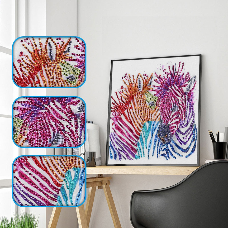 Amazing Colorful Zebra