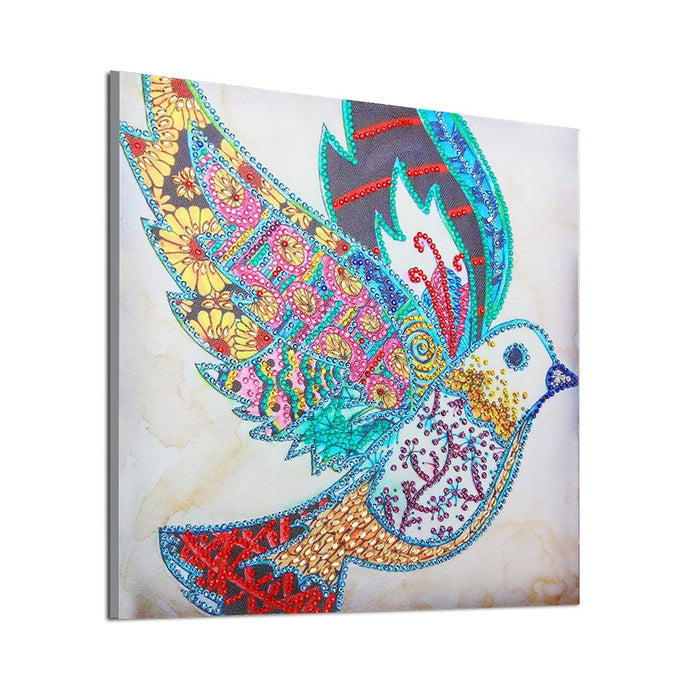 Flying Colorful pigeon